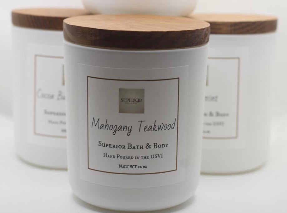 Mahogany Teakwood Candle – Superior Bath and Body
