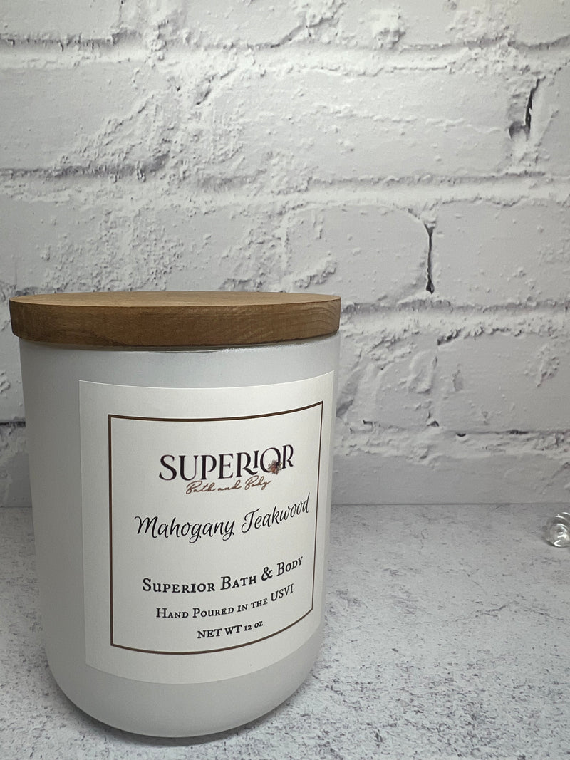 Mahogany Teakwood Candle – Superior Bath and Body